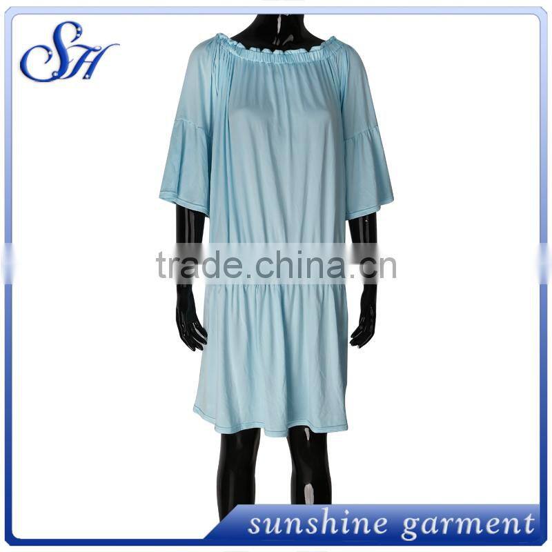 2017 Women's Tunic Short Sleeve T-Shirt Loose Dress Well Made