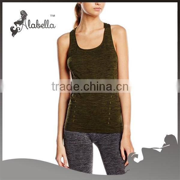 Sexy yoga wear for Women's Run Seam Front Sleeveless Sports Top