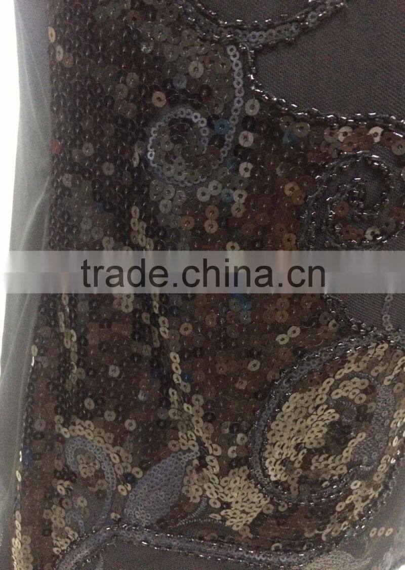 ladies sequin and bead tank top design