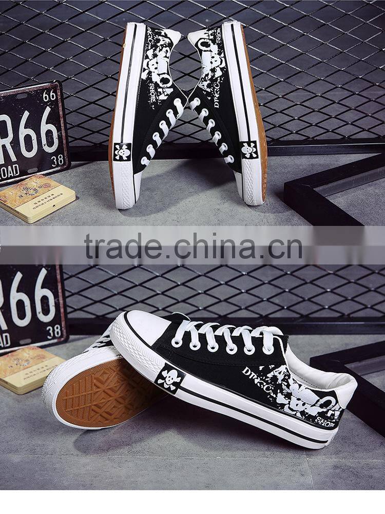 Contracted design man's breathable white black casual stylish sneaker shoes