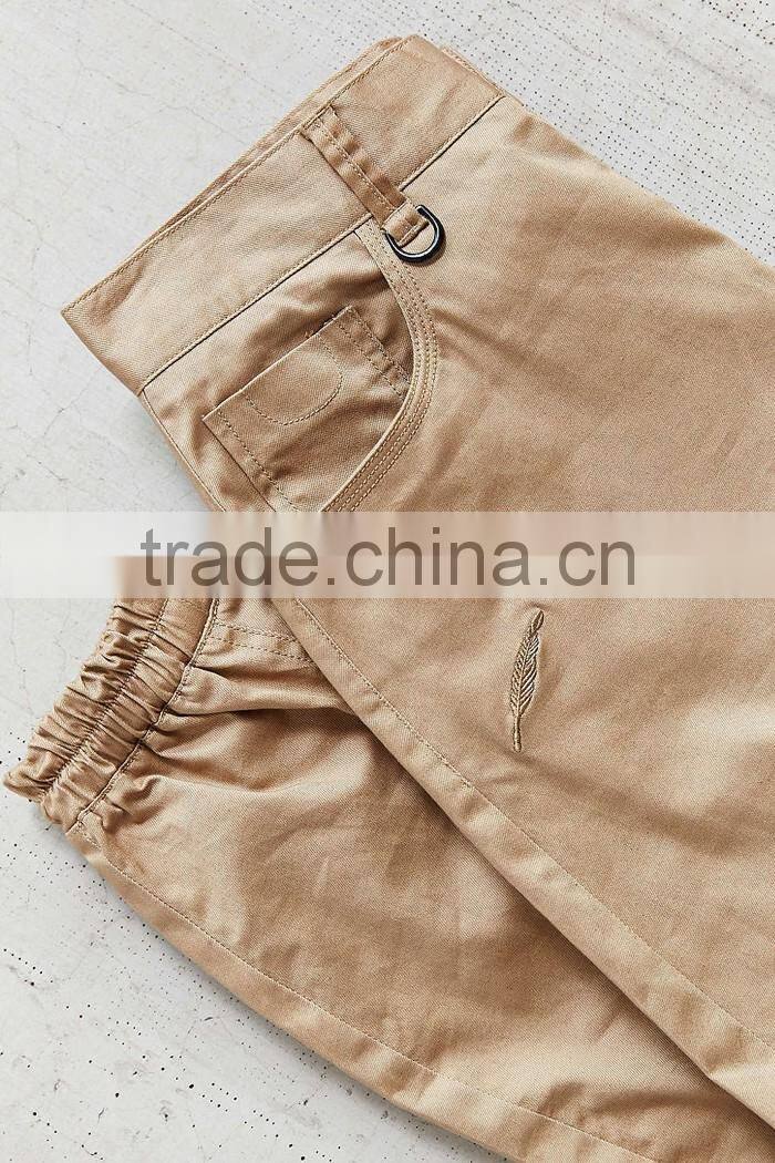 Custom mens wholesale blank khaki chino jogger pants