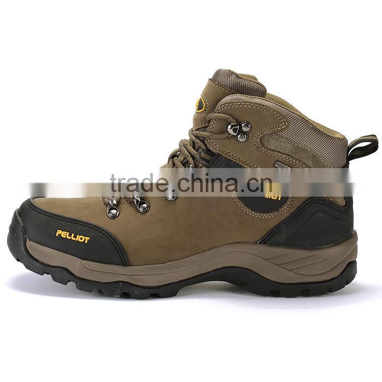 2016 Fashion Leather Mountain Outdoor Men Hiking Shoe