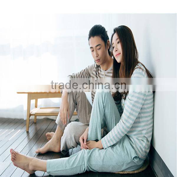 Custom Wholesale Multi-styles lover sleepwear Printed Casual Couple Pajamas