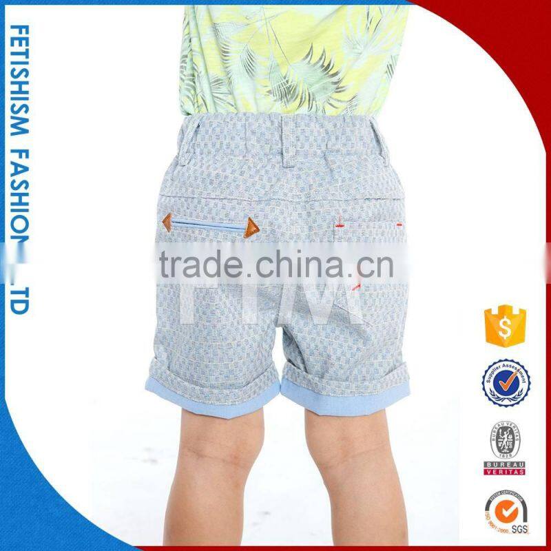 Wholesale Hot Sale Funny Custom Boxer Boys Beach Shorts Nylon Checked Boxer Denim Boys Shorts