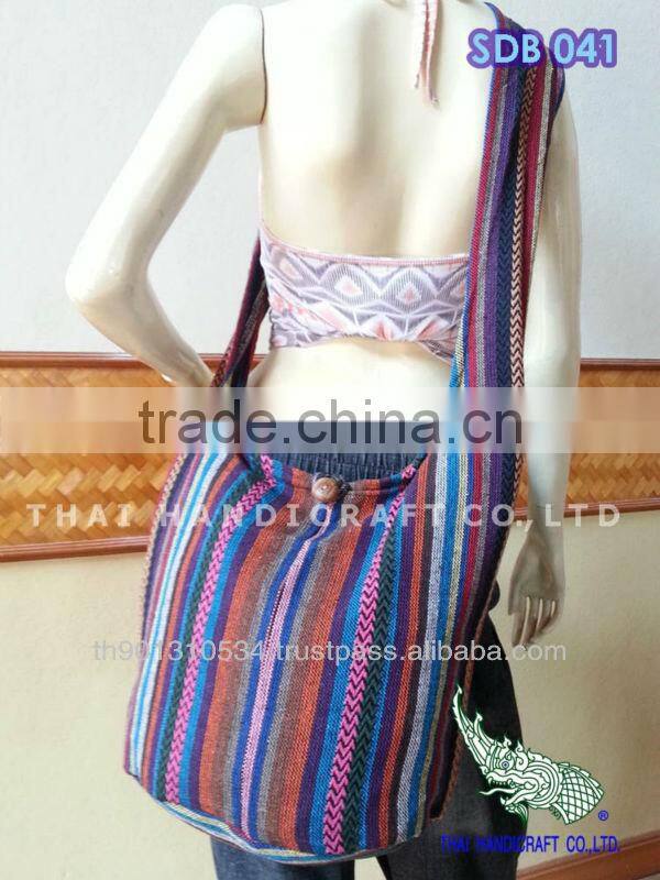 Thai Woven Fabrics Shoulder Hippie Boho Hobo Sling Crossbody