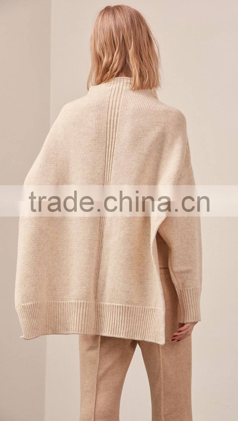 Hot Sale Cotton Wool Sweater Designs For Girl Knitted Pullover