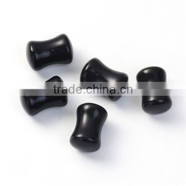 8mm Acrylic Ear Stretcher Expander Bobbin Black Body Piercing Ear Taper Expander