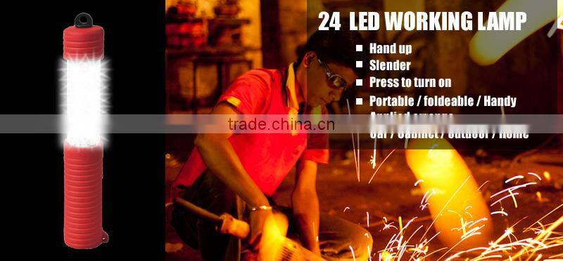 portable rechargeable cob led working light with flashlight