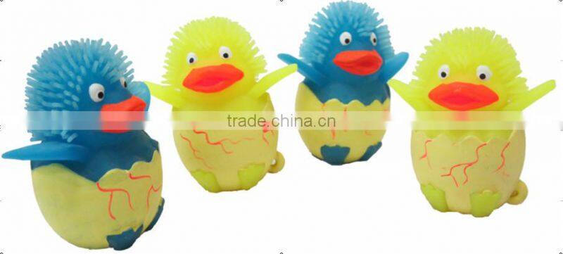 TPR puffer ball puffer piggy with LED & sound