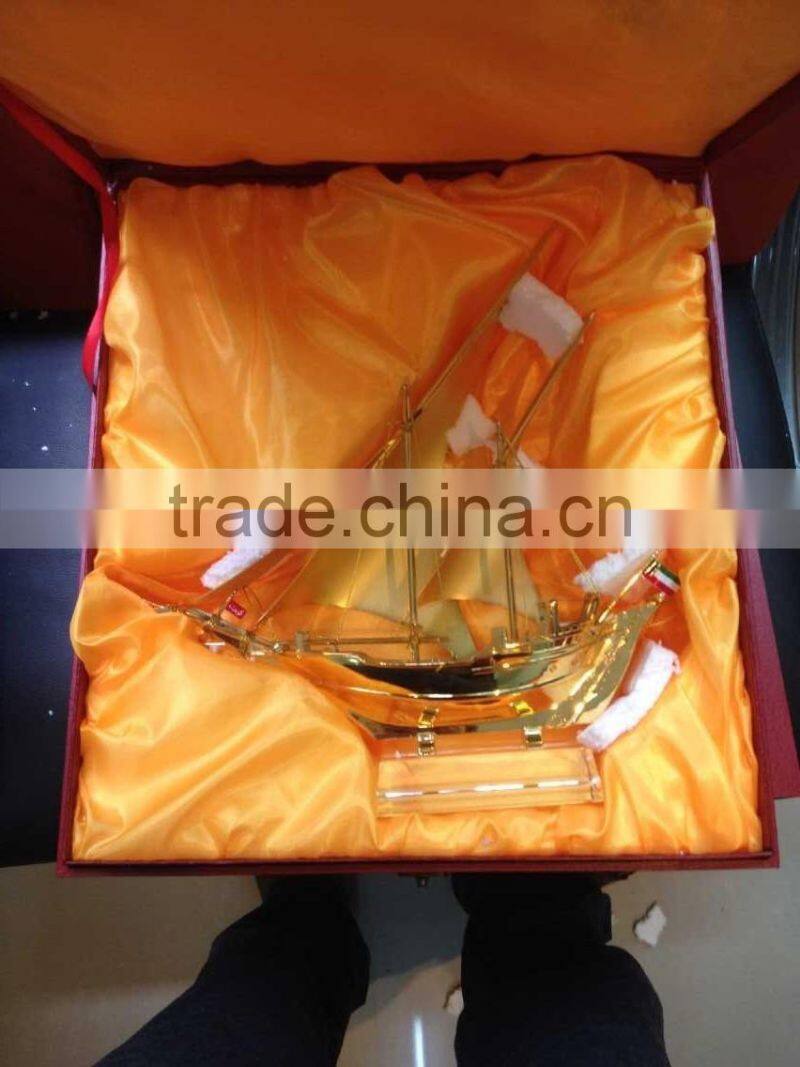 Fascinations Metal Earth Metal Works 3D Laser Cut Metal Golden Ship Model For Home Decoration