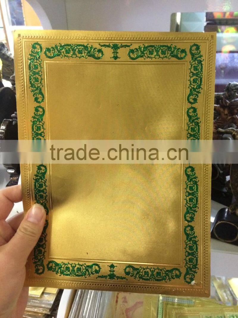 Hot Sale custom paper multi color hot stamping foil