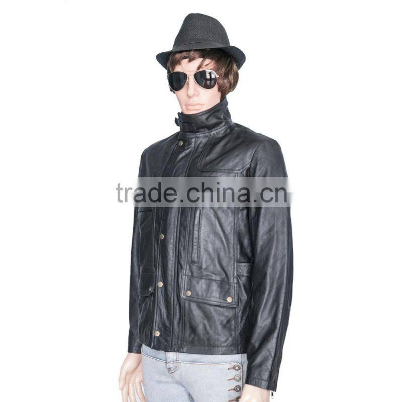 2016 Hot selling leather jacket for men