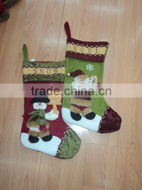 Christmas Day Sock With Santa