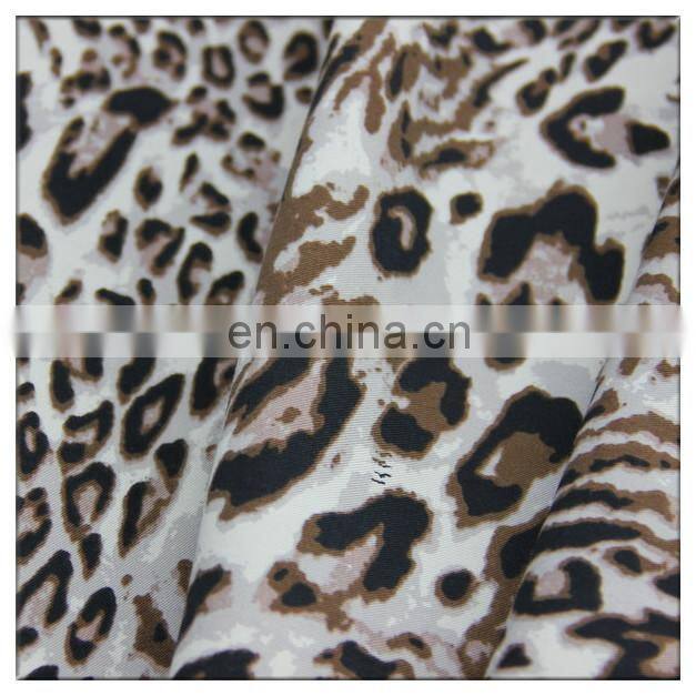 40/60 tencel cotton fabric leopard pattern design cotton tencel fabric for high quality garment material