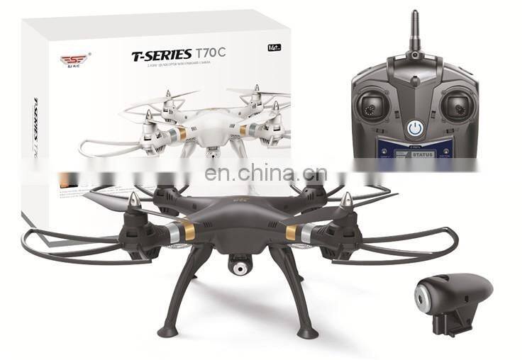 T70C 2.4G 4CH 6Axis Professional RC Quadcopter With 720P adjustable 75 degree Wide Angle HD Camera