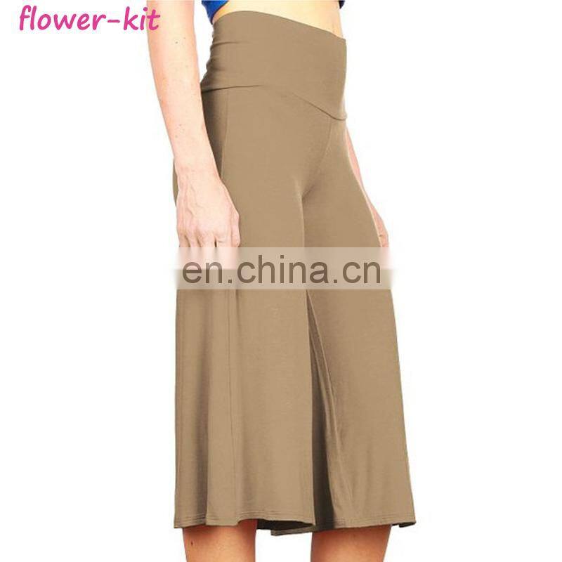 Women Fashionable Wide Leg Pants Casual Ladies Loose Trousers