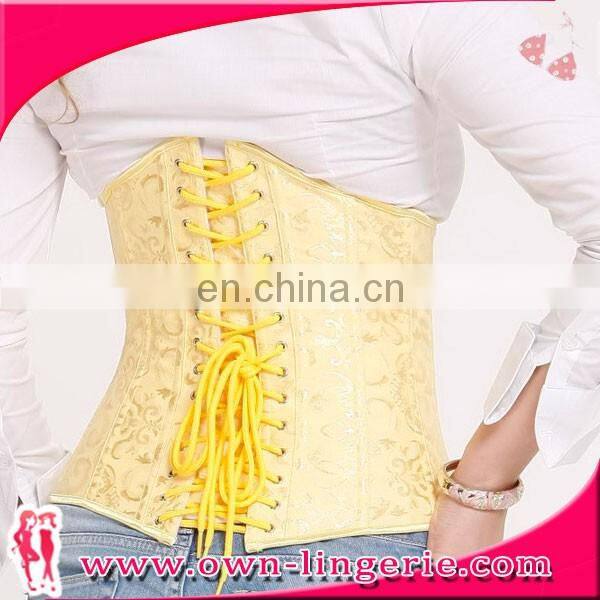 yellow waist corset waist training corset for body shaper