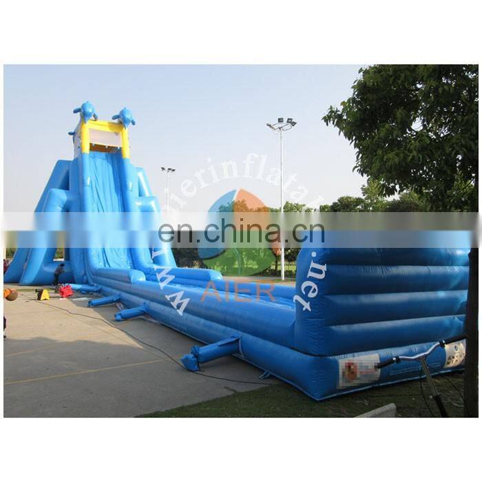 40m adult giant inflatable water slip and slide