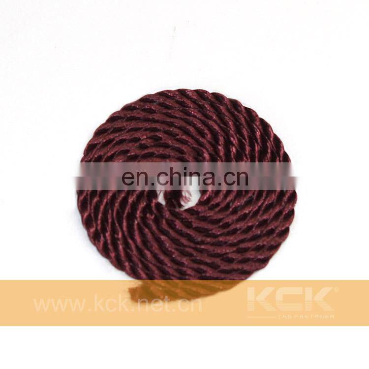 Custom Color hangtag string, polyester for fastener brand