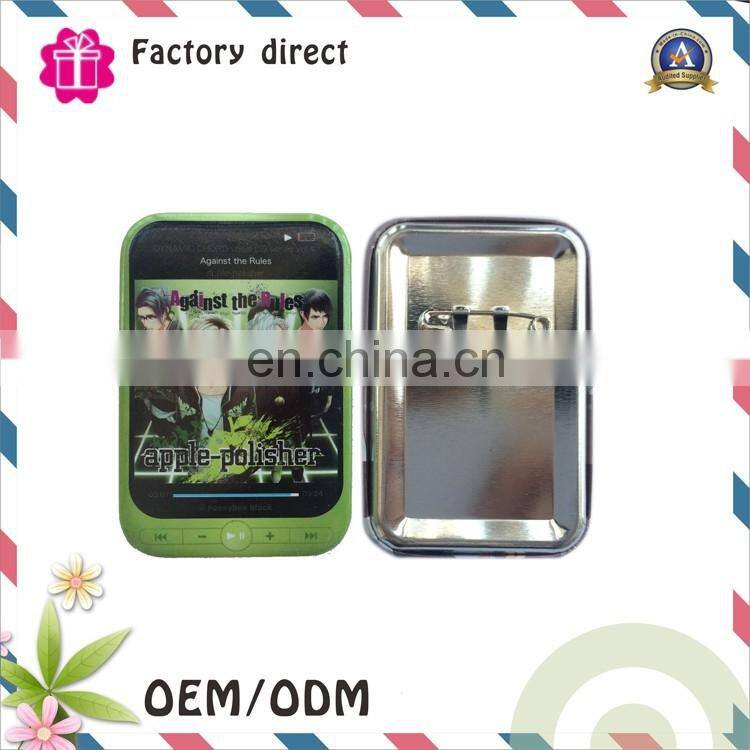 foshan factory pin button suit badges with logo
