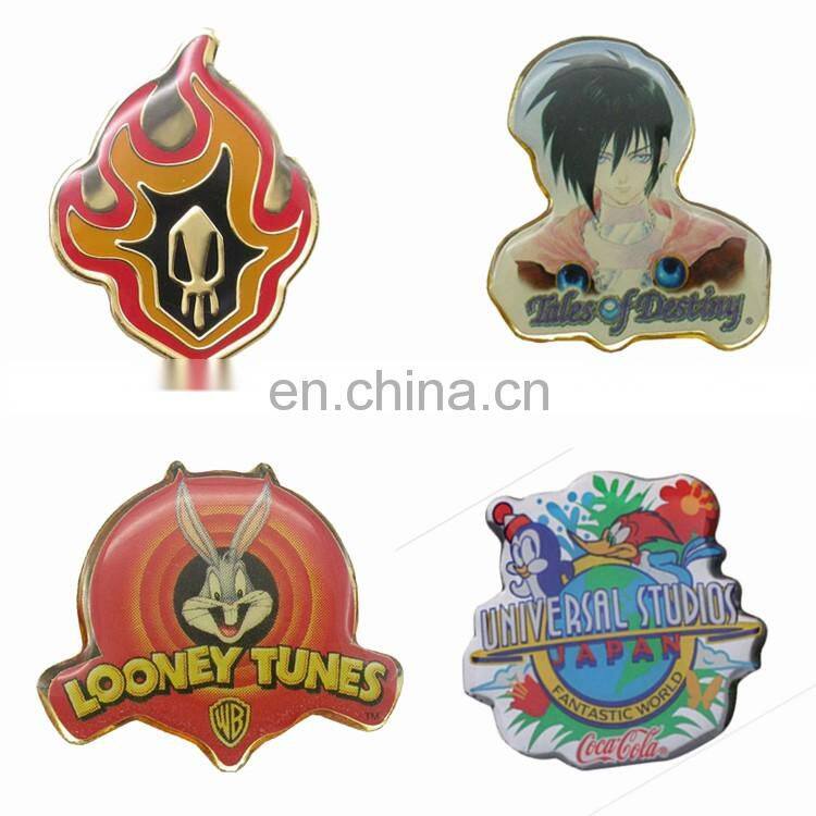 Promotional cheap custom cogo metal tin paper Pin button badge school badge souvenir badge