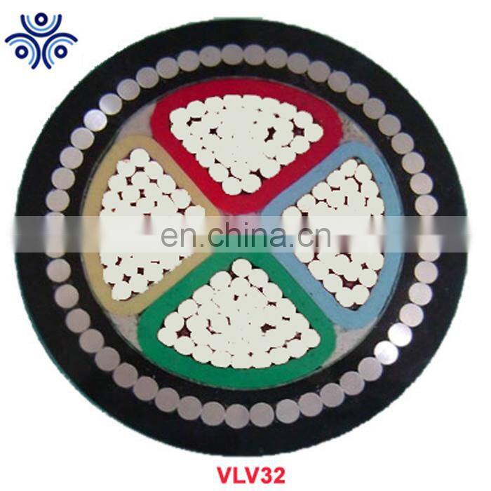 VLV VLV22 VLV32 0.6/1KV Aluminum Cores PVC Insulation PVC Sheath Electrical power Cable