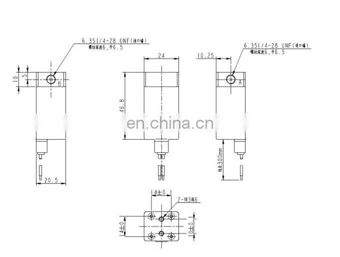 Medical and environmental protection industry 24V two position two way solenoid valve resistance to acid and alkali corrosion