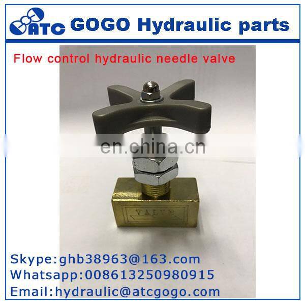 flow control valve needle valve Hydraulic pressure gauge switch valve