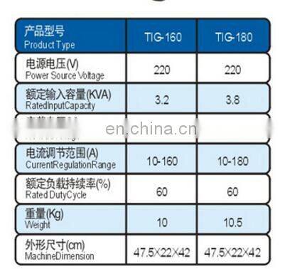 Portable ac arc welder small welding machine