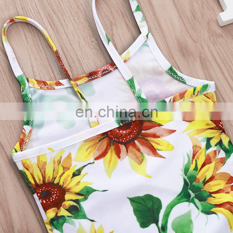 Baby Swimwear Girl Sunflower one piece swimsuit Summer Swimwear & beachwear for 0-3T