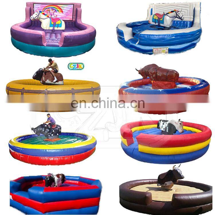 commercial cheap price inflatable Mechanical shark rodeo simulator for sale