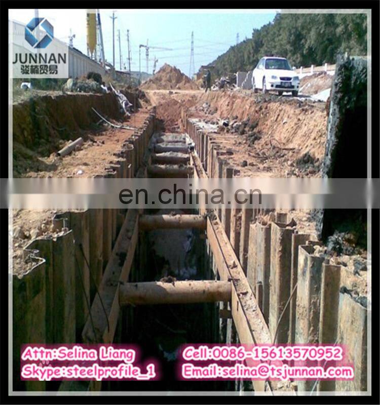 JIS A5523/5528 Hot Rolled U-shaped Steel Sheet pile/Piling size and price