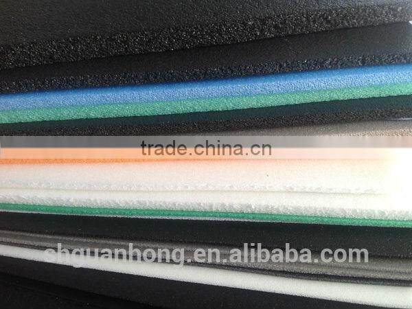 colorful polyethylene foam closed cell cross linked polyethylene foam