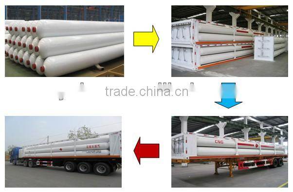 10 tubes skid CNG tube trailer