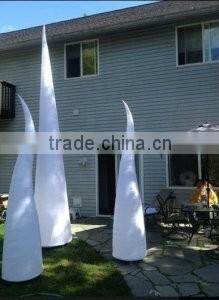 Custom high quality colorful oxford cloth inflatable lighting pillars suitable for party decoration