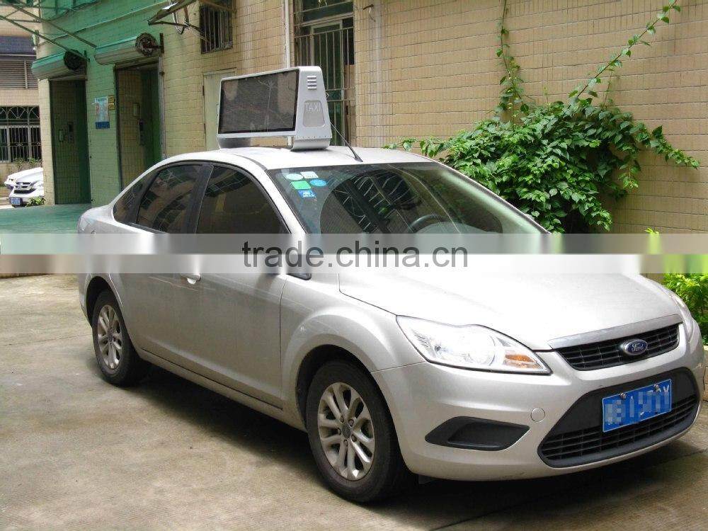 Ali Trade Assurance 2015 new wireless 3G WIF GPS P5 taxi topper advertising, car wifi display, programmable led car sign