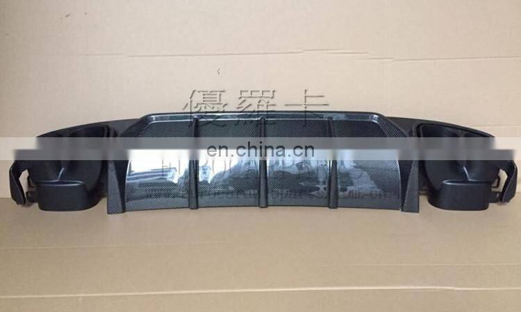 Carbon Fiber E63 diffuser with tips for E-class W212 E63 14y-16y to E63 B-style rear diffuser carbon fiber material
