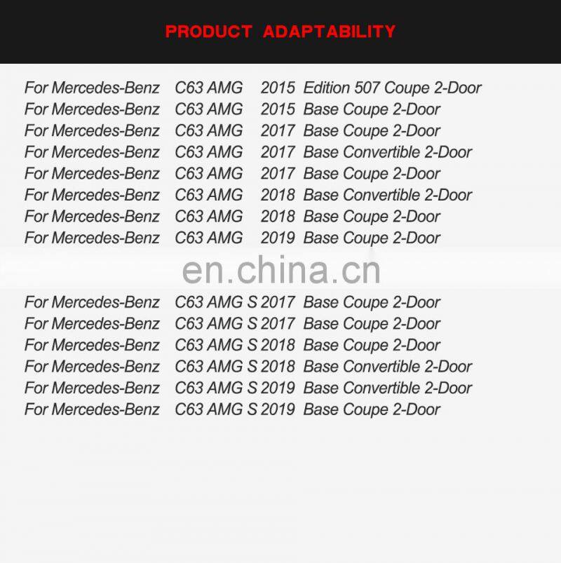 Carbon Fiber Racing Rear Bumper Diffuser Fit For Benz W205 C63 AMG Coupe 15-17