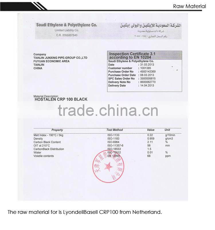 NZ market SN8 300mm 400mm 500mm HDPE corrugated culvert pipe