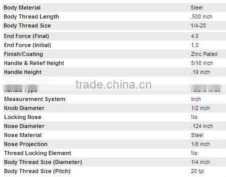 Non-locking hand retractable plunger 6705-A-ST