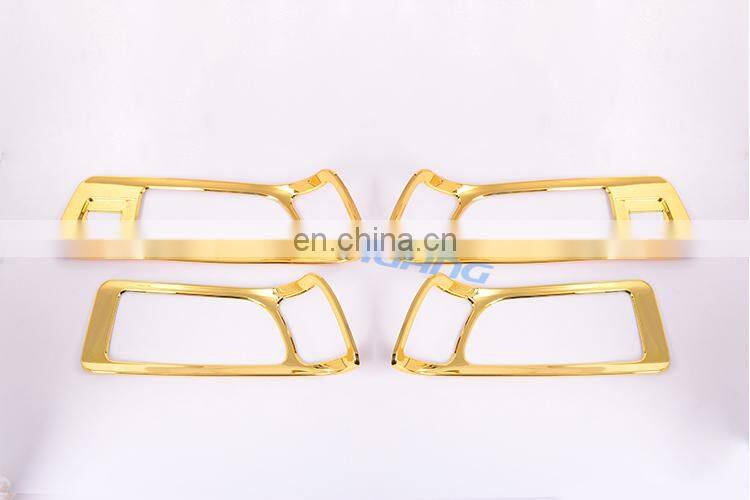 4pcs Golden Car Door Inner handle frame Trim Decoration For Land Rover Discovery Sport Car Accessories 2015 2016 2017