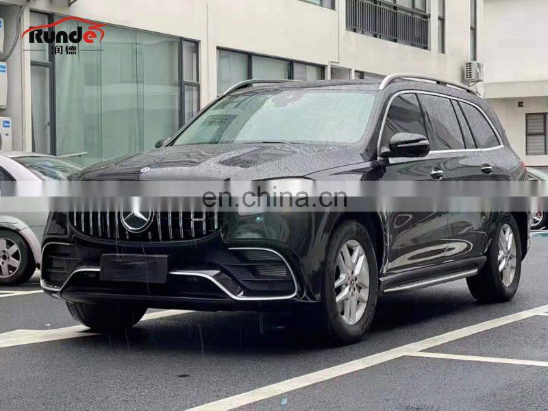 Runde PP Material Body Kit Front Bumper Rear Bumper Grille Exhaust Upgrade to GLS63 AMG For 2019-Mercedes-Benz GLS X167 Body Kit