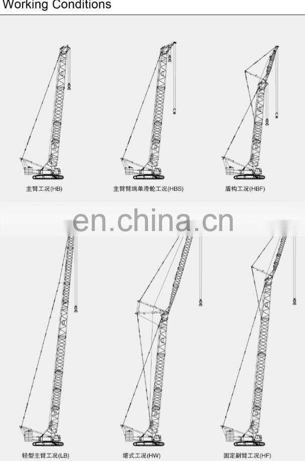 China good quality 300 ton lattice boom large crawler crane XGC300 price