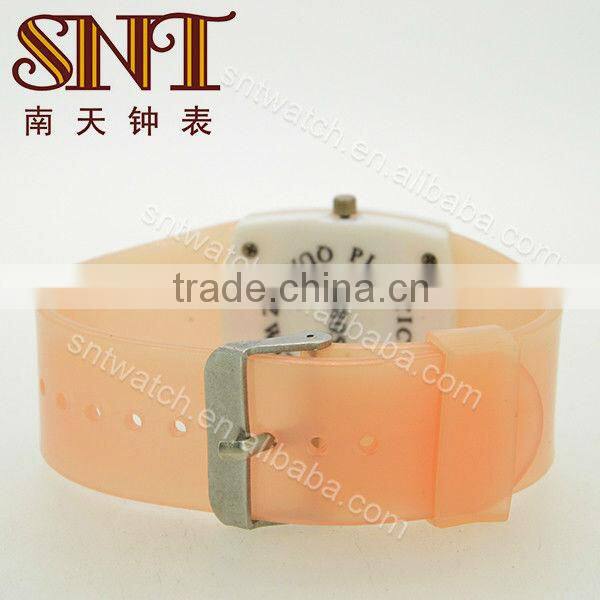 SNT-PL014 japan movement plastic watch with plastic strap for kid