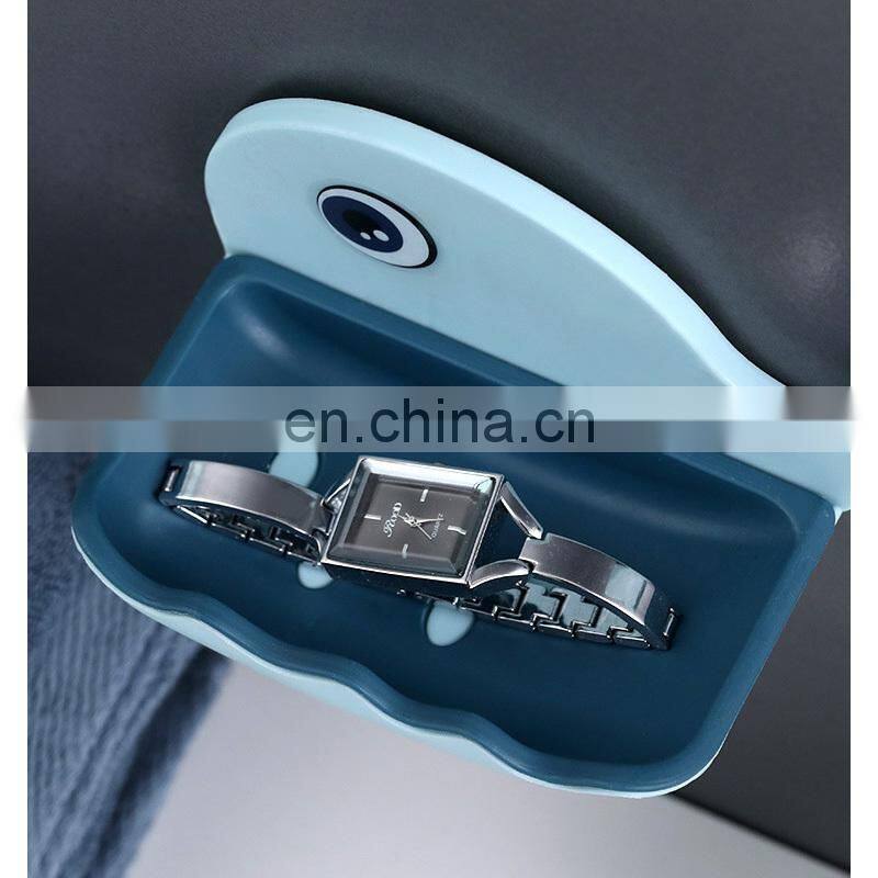 Cartoon Whale Bathroom Soap Dish Holder Bathroom Soaps Box Storage Shelf Plastic Wall Mounted Draining Organizer Tray