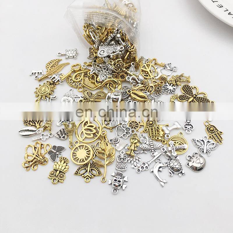 Vintage Mixed Metal Animal Birds Charms Beads Handmade DIY Bracelet Pendant Necklace Clasp Jewelry Making Findings