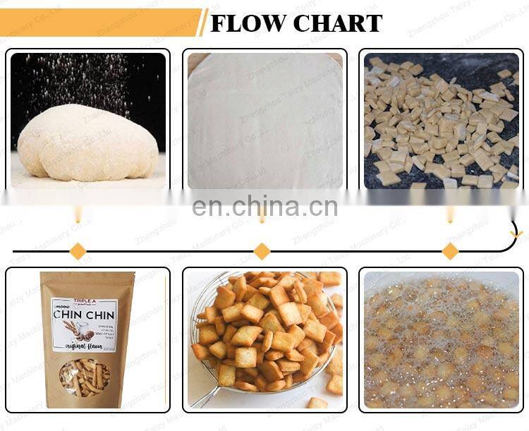 commercial chin chin cutting frying machinery chinchin making production line