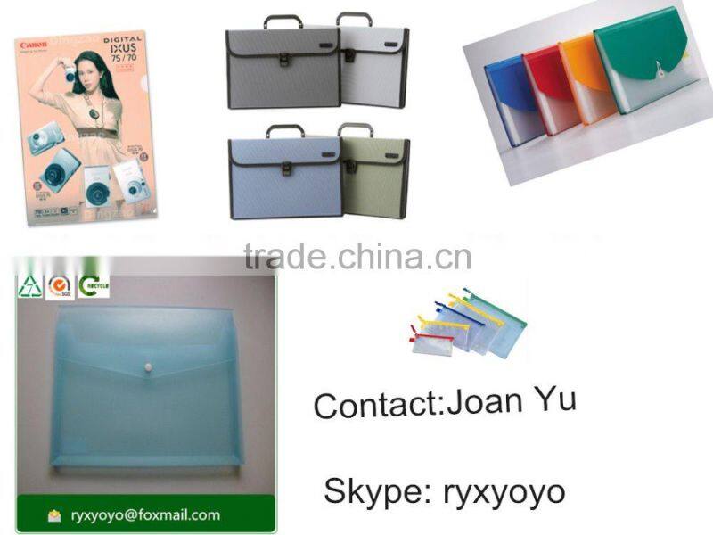 wholesale office a4 size 30 pocket pp plastic document display file folder