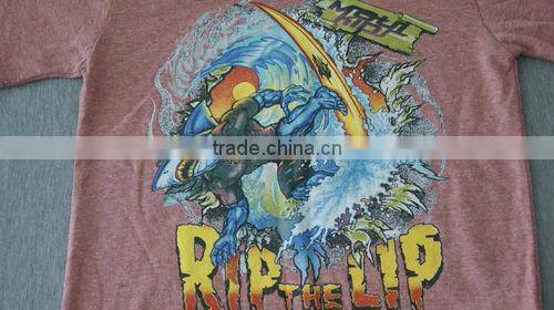 Melange little boy's T-shirt for children wear/brazilian children wear manufacturers