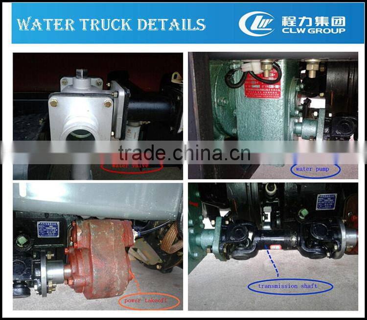 2015 High quality Dongfeng 6T used water tank truck in Zimbabwe